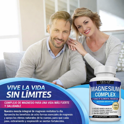 Magnesio Complex Zortins 90 cápsulas- LLevate dos unidades y pagá mucho más barato!