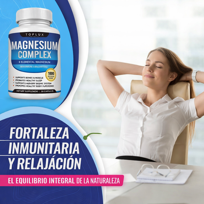 Magnesio Complex Zortins 90 cápsulas- LLevate dos unidades y pagá mucho más barato!