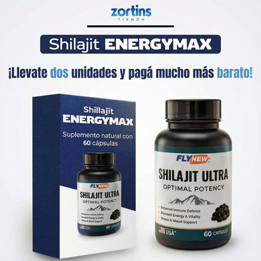 Shilajit ENERGYMAX 60 cápsulas – Llevate dos unidades y pagá mucho más barato!